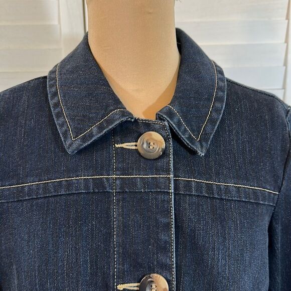 A.M.I. Y2K Jean Jacket Size Small 3/4 Sleeve NWOT - Picture 3 of 13